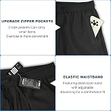 Aomig Mens Running Shorts Quick Dry with Zipper Pockets Elastic Waist view 4
