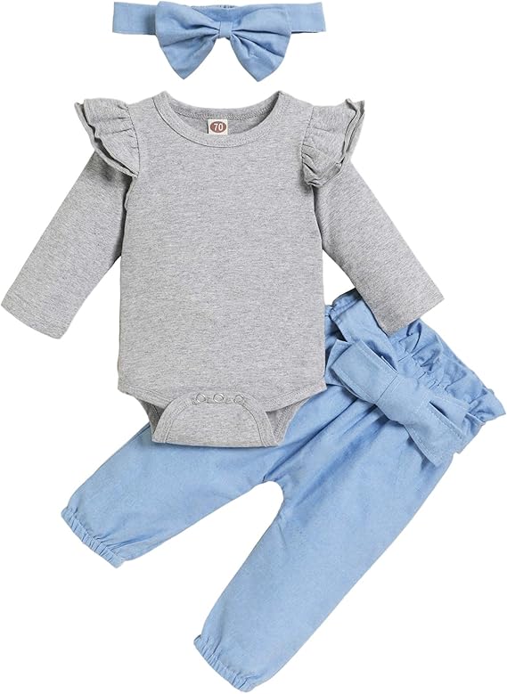 grey baby girl clothes