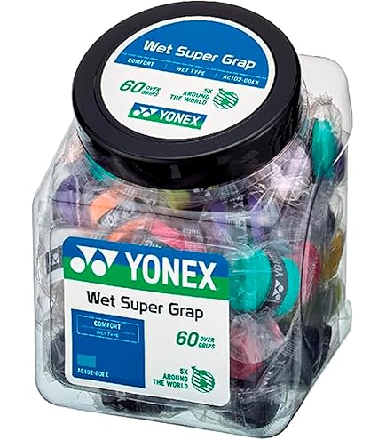 Amazon.com : Yonex AC102-36EX Wet Super Grap (36 Pieces) Assorted