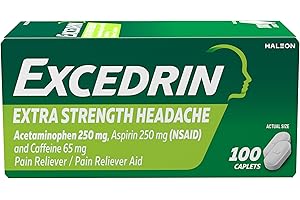 Excedrin Extra Strength Pain Relief Caplets – Headache Relief – 100 Count