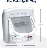 PetSafe Cat Flap 4 Way Locking Deluxe White Woodgrain Magnetic Entry view 3