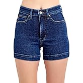Judy Blue Women's High Waist Tummy Control Classic Denim Shorts