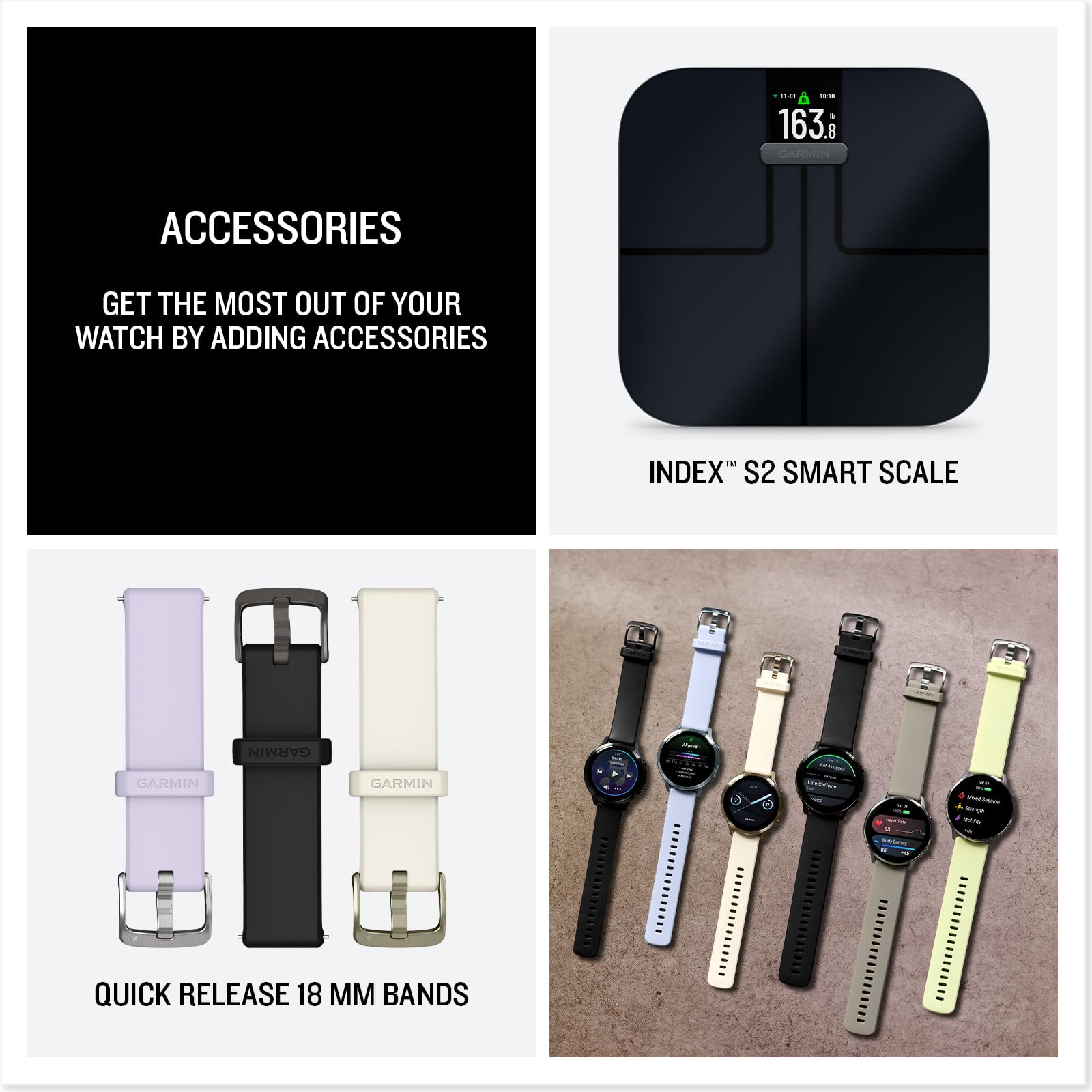 Garmin Venu® 4, 41mm, Advanced Health and Fitness GPS Smartwatch, Bright and Colorful Display, Built-in Flashlight, 10 Days of Battery Life, Lunar Gold with Bone Silicone Band