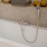 VeeBath Egham Bath Shower Mixer Tap with Hose & Hand Shower Chrome view 2