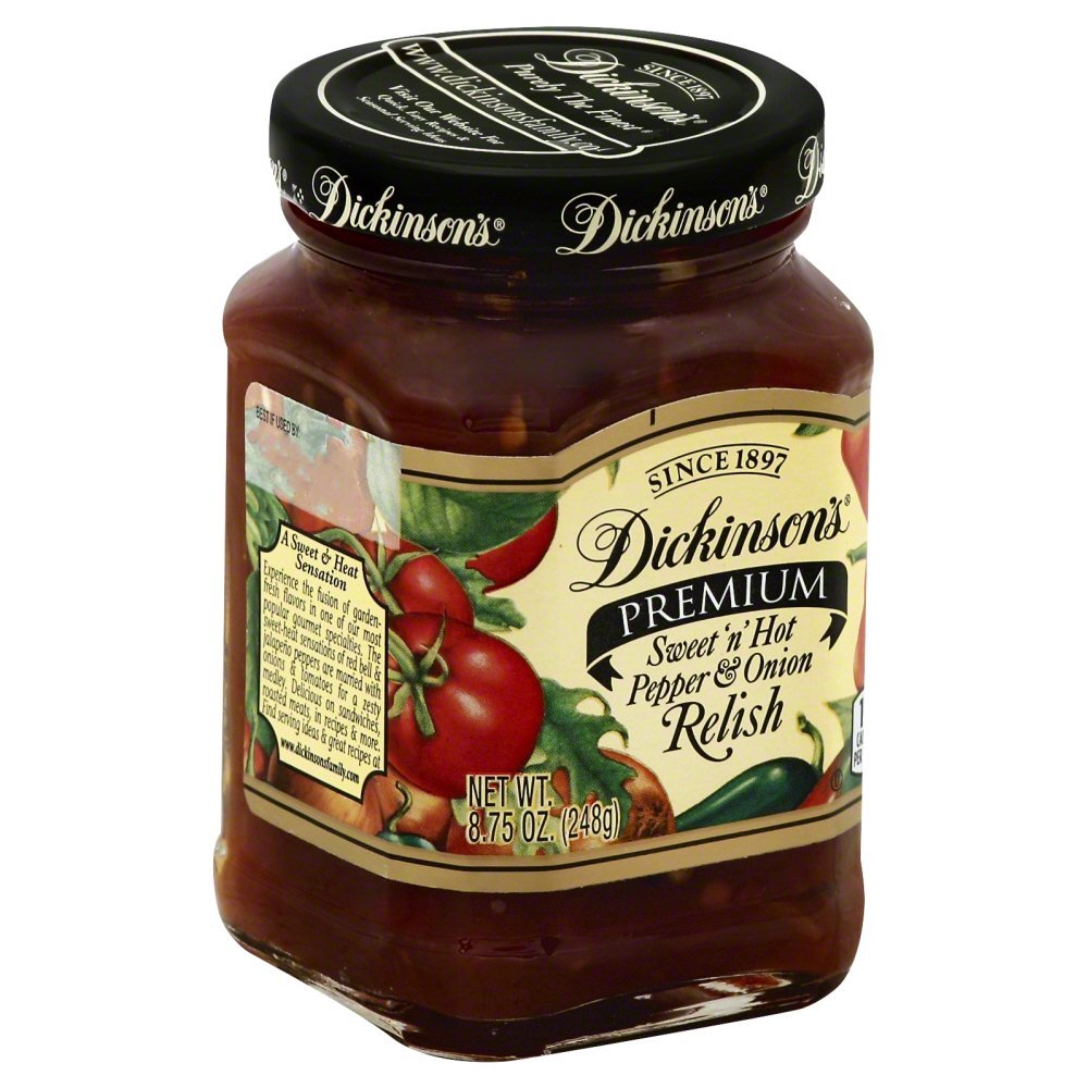 Dickinson Premium Sweet And Hot Pepper Onion Relish 24x 8.75Oz Grocery & Gourmet Food
