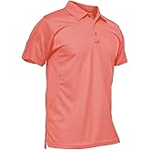 MAGCOMSEN Men's Polo Shirt Quick Dry Performance Short Sleeve Tactical Shirts Pique Jersey Golf Shirt