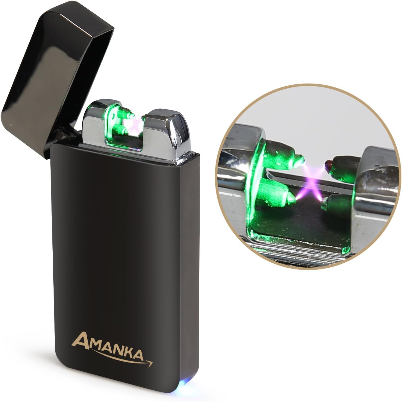 NAOLIU Accendino Elettrico,Accendino USB Ricaricabile Con Indicatore - Foto 8