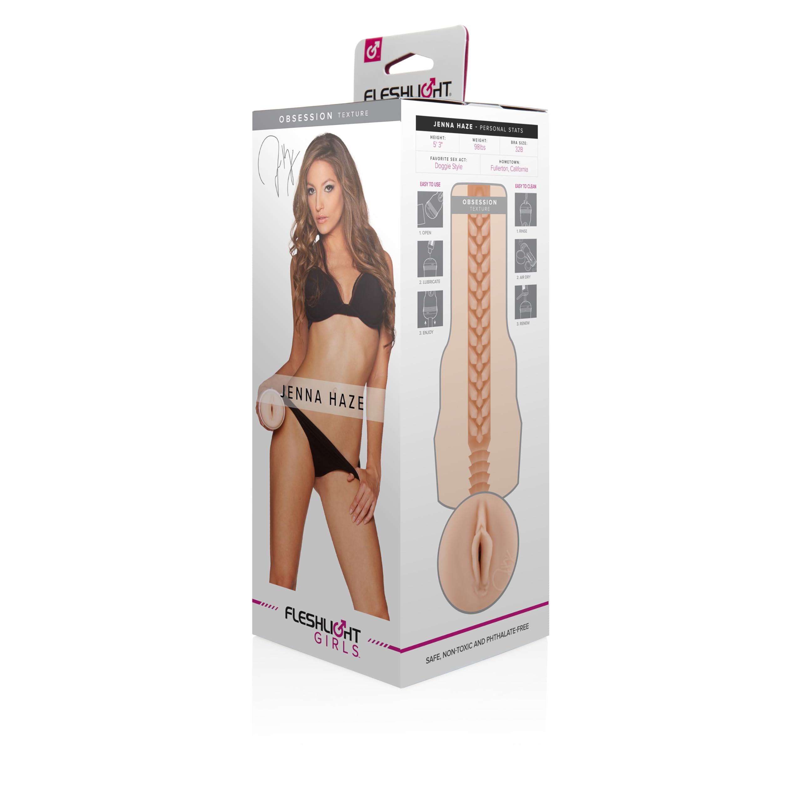 Fleshlight Male Sex Toys Jenna Haze – The Number One Male Masturbator Sex Toys for Men with Our Fleshlight SuperSkin Pocket Pussy Technology