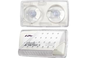 UYKO EZ Pass Holder, Ezpass Holder for Windshield with Strong Suction Cups, Heat & UV Resistant Toll Transponder for EZ Pass Mini/iPass in Size 3.7 x 1.9 Inches (Transparent, 1Pack)