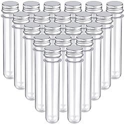 HNYYZL 20PCS Test Tubes,45ml Clear Plastic Test