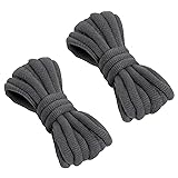 VSUDO 51" Oval Dark Gray Shoe Laces for