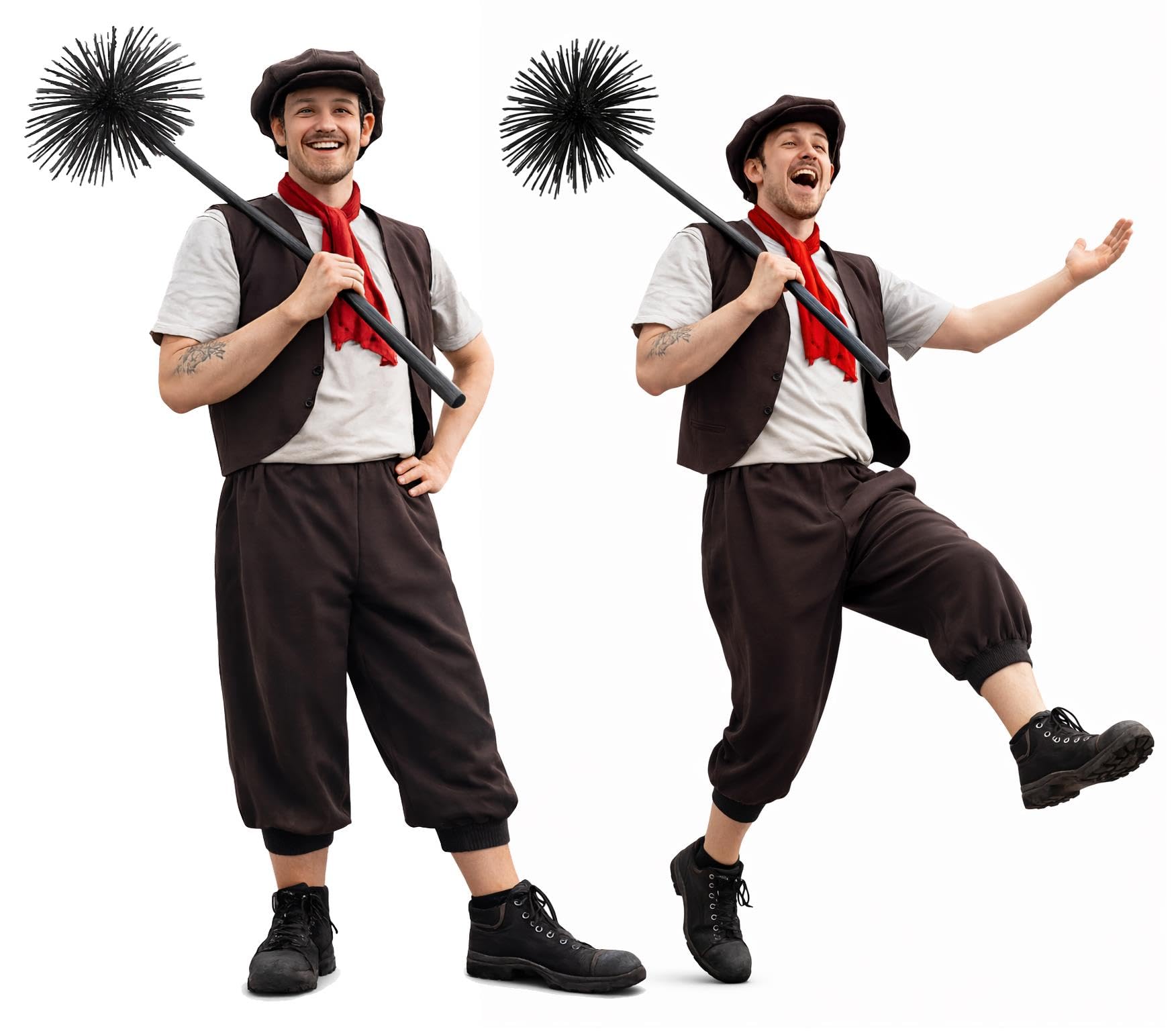 Adults Bert The Singing Chimney Sweep Movie World Book Day Pantomime Fancy Dress Costume [S-M]
