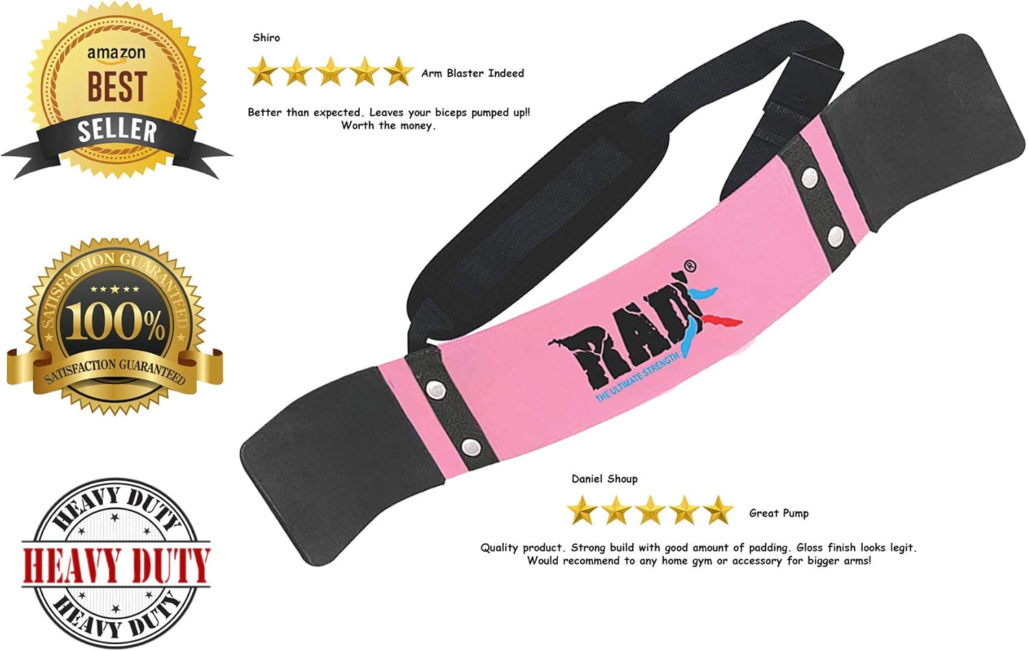 RAD Heavy Duty Arm Blaster for Biceps & Triceps Strength Training Arm Machines Isolator for Big Arms Bodybuilding & Weight Lifting : Sports & Outdoors