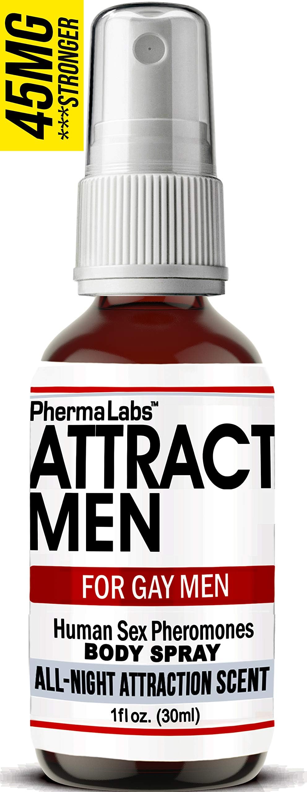 Pheromone Infused Body Spray for Gay - Long Lasting Scent for Irresistible Allure 1 oz bottle (All Night Scent [45MG])