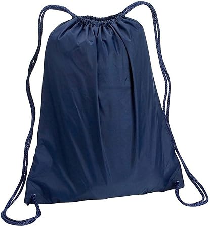 navy blue drawstring bags