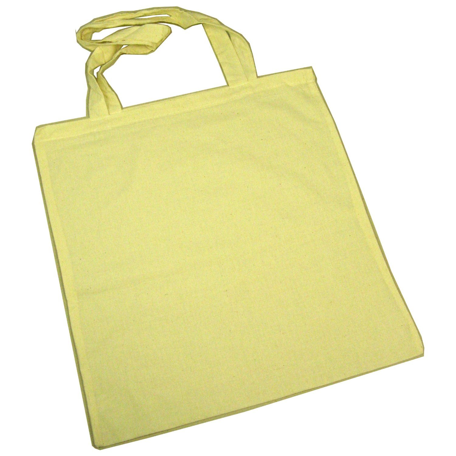Large Plain Cotton Fabric Bags Pack of 10 by BCreative