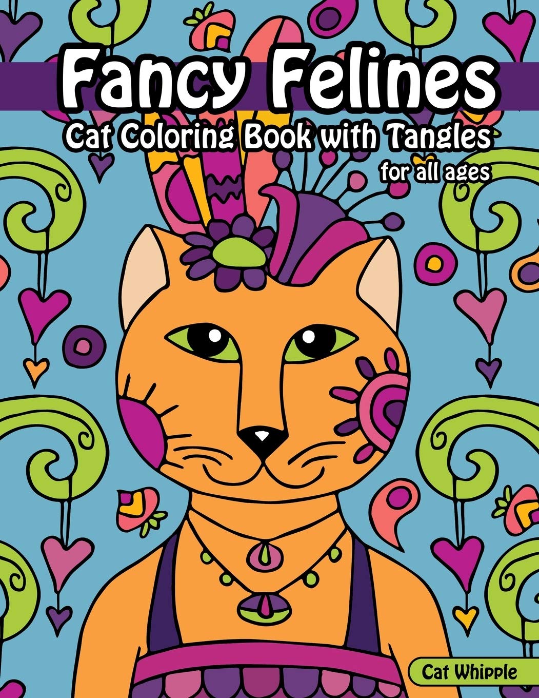 Mua Fancy Felines Cat Coloring Book with Tangles coloring books for