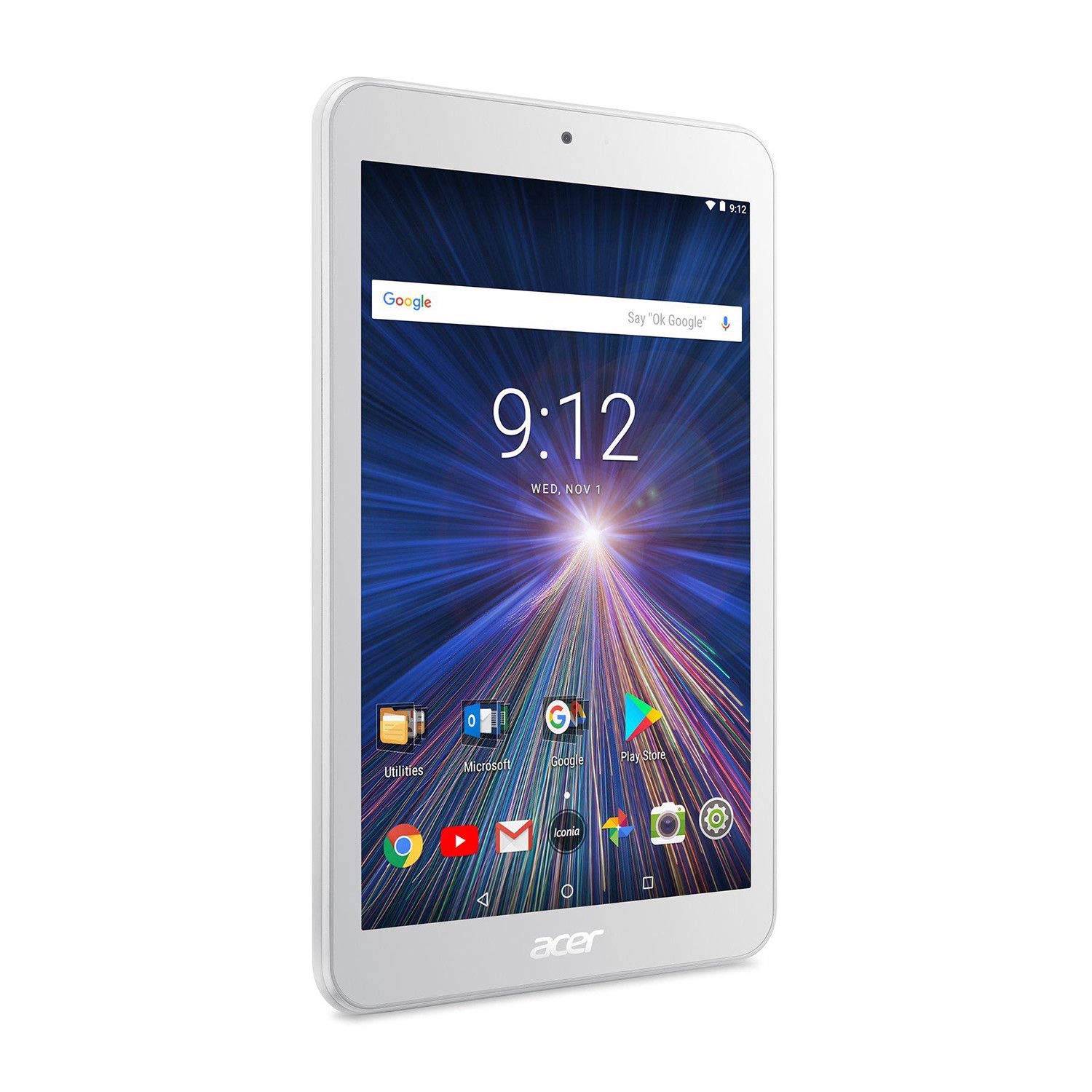 Acer Iconia One 8 B1-870 Tablet (MediaTek 8167 Cortex A35 1.3GHz Processor,  1 GB RAM, 16GB eMMC, 8 inch Display, Android 7.0, White): Amazon.co.uk: ...