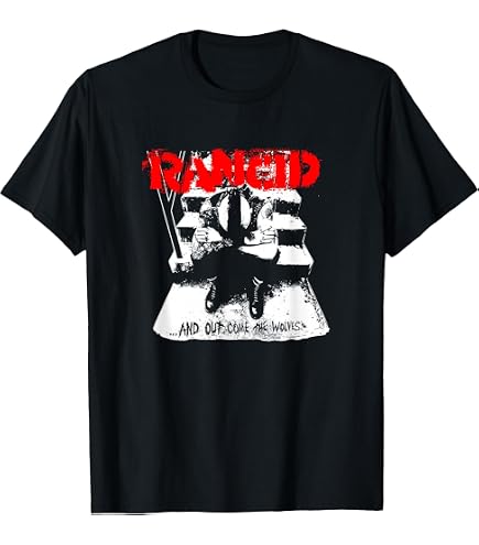 Amazon.com: Rancid - Official Merchandise - Microphone T-Shirt