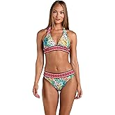 Sunshine 79 Womens Over The Shoulder Thick Strap Bikini Swimsuit Top