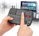 Rii I4 Dual Mode Bluetooth 4.0 + 2.4G Mini Keyboard with Touchpad Backlit view 2