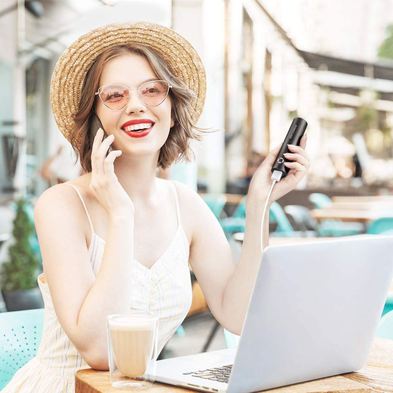 Poweradd EnergyCell 5000mAh, Portable Charger Power Bank External Batteries, Power Bank with Smart Charge Compatible for Smartphone,iPhone, Samsung Galaxy and More - Black