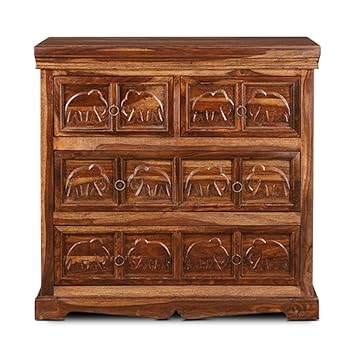 HomeTown 4-Drawer Chest (Walnut)