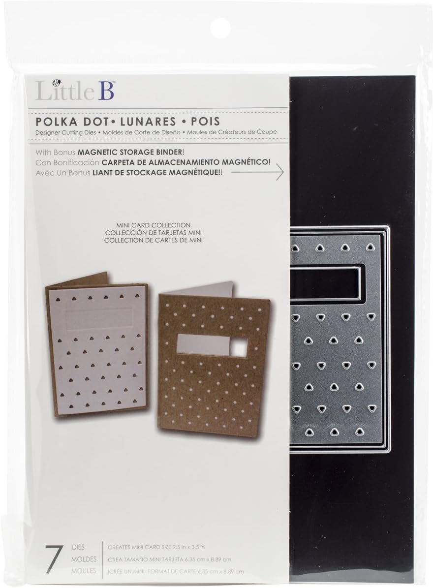 Little B Polka Dots Cutting Dies, Grey