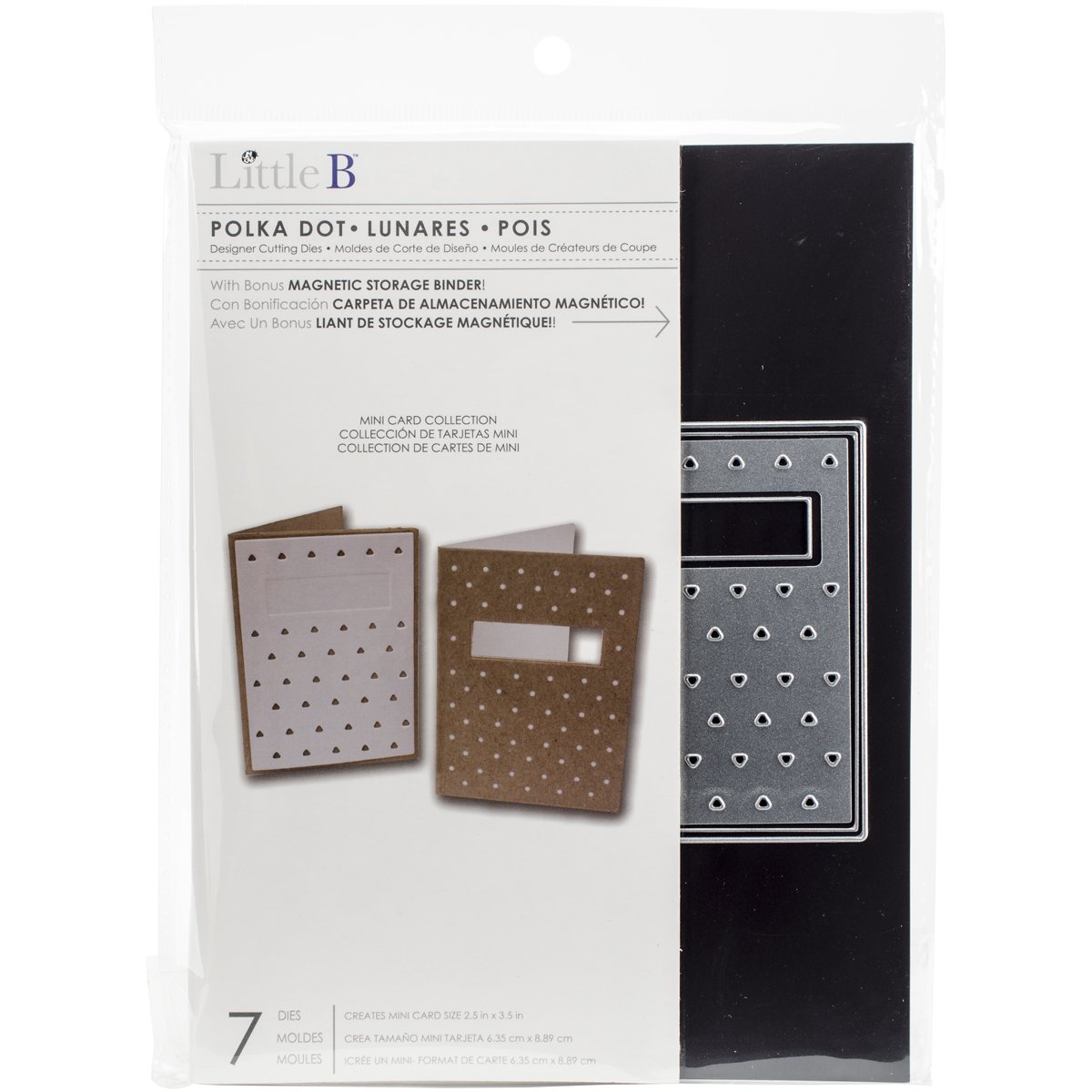 Little B Polka Dots Cutting Dies, Grey