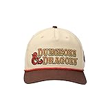 Dungeons & Dragons Red Logo Adult Tan Rope Snapback