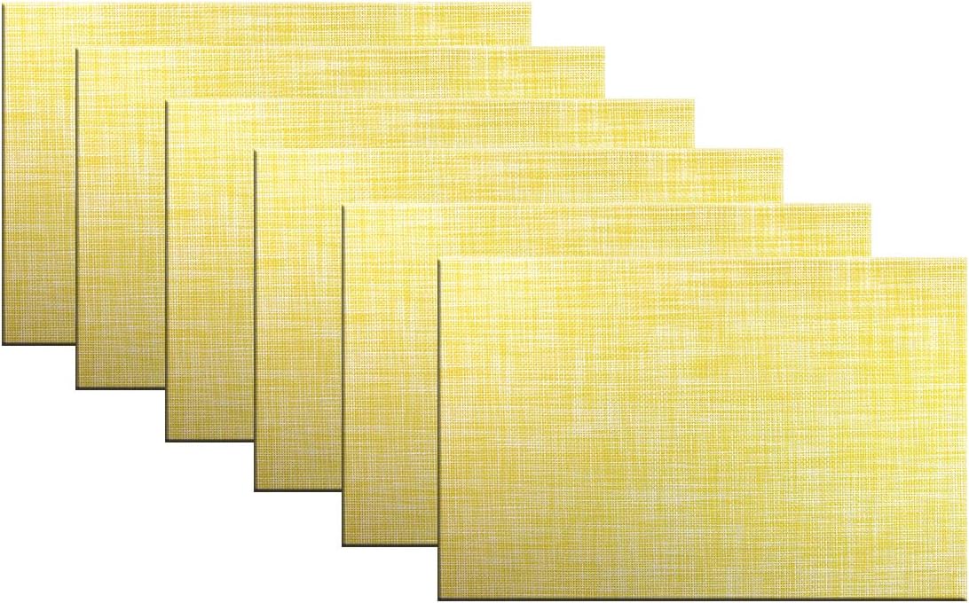 Best Yellow Table Placemats Set Of 6