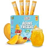 Klass Aguas Frescas Mango | Zero Sugar Drink Mix Packets | 40 Sticks | Natural flavors and only 5 calories per packet, refreshing mango agua fresca taste, zero sugar and caffeine free