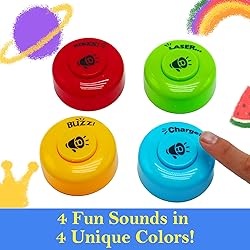 Gelabur Set of 4 Buzzers for Trivia Games, Answer
