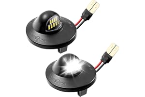 CZC AUTO LED License Plate Light 2 Pack Tag Light Lamp for Ford F150 F250 F350 F450 F550 Superduty Ranger Pickup Truck Explorer Bronco Excursion Expedition, 6500K White Super Bright