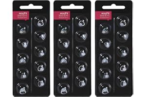 KH HAIKE Hearing Aid Domes for Oticon Replacements,Oticon Minifit Double Vent Bass Domes (8 mm/3 Pack）,Universal Domes for Oticon Hearing Aid Supplies