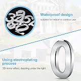 Vicloon 3D Door Numbers 3 Inches Waterproof Self Adhesive House Address Numbers view 4