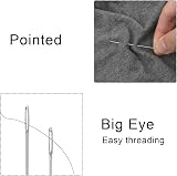 TOYMIS 30pcs Large Eye Sewing Needles Tapestry Embroidery Wood Case 6 Sizes view 3