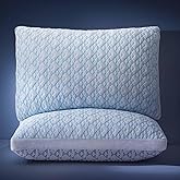 Lyralith Shredded Memory Foam Cooling Soft Bamboo Viscose Pillows King Set of 2, Adjustable Hypoallergenic Hotel Quality Bed Pillows for Back, Stomach and Side Sleeper, Oeko-TEX Certified