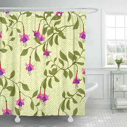 Amazon Com Emvency Shower Curtain Set Waterproof Adjustable