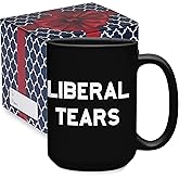 Liberal Tears Mug - Funny Coffee Mugs for Men | Republican Mugs - Gifts for Conservatives | Leftist Tears Trump Cups - Novelty Mug, Funny Political Coffee Cup, Republican Gift (15 oz)