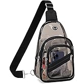 Clear Bag for Stadium Events, Clear Backpack Purse for Women Waterproof PVC Crossbody Fanny Pack for Concert