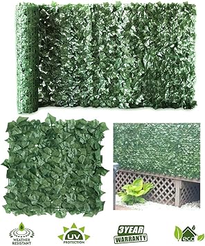 Amazon Com Petgrow Artificial Ivy Trellis Fence Privacy
