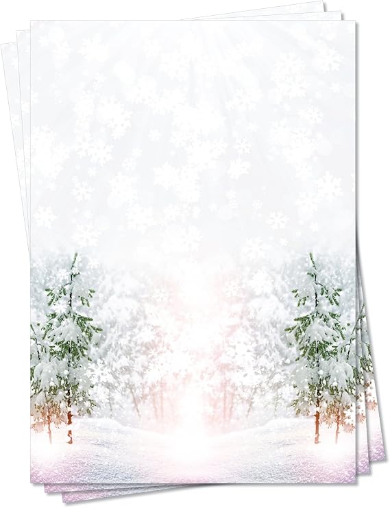 LYSCO Motivpapier Briefpapier Winter-5038 – DIN A Produktbild-Vorschau 2