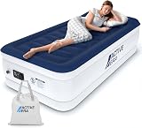 Active Era Luxury Single Inflatable Mattress with Built-In Pump 188x99x36.5cm