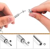 Boloest 100pcs Silver Metal Cone Spikes Studs for DIY Leather Craft view 6