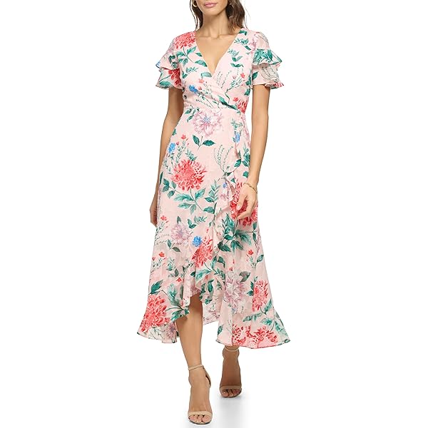 Amazon.com: kensie Womens Short Sleeve Smocked Waist Midi Dress : Ropa,  Zapatos y Joyera