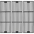 GasSaf 19 3/4 inch Grill Grid Grates Replacement for Chargriller 5050, 3001, 3008, 3030, 4000, 2121, King Griller 3008 5252, Cast Iron Grill Cooking Grid Grates(19-3/4'' x 6-3/4'' Each)(Set of 3)