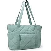 befen Laptop Tote Bag for Women Work, Travel Tote Bags Nurse Puffer Quilted Handbags, Lightweight Waterproof Beach Purse