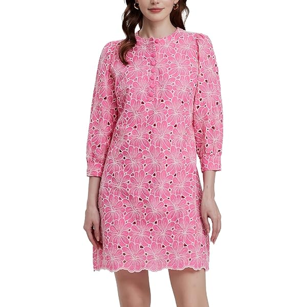 Rebecca Taylor Women's Short Sleeve Dot Embroidery Dress, Jam, 4 at Amazon  Women's Clothing store