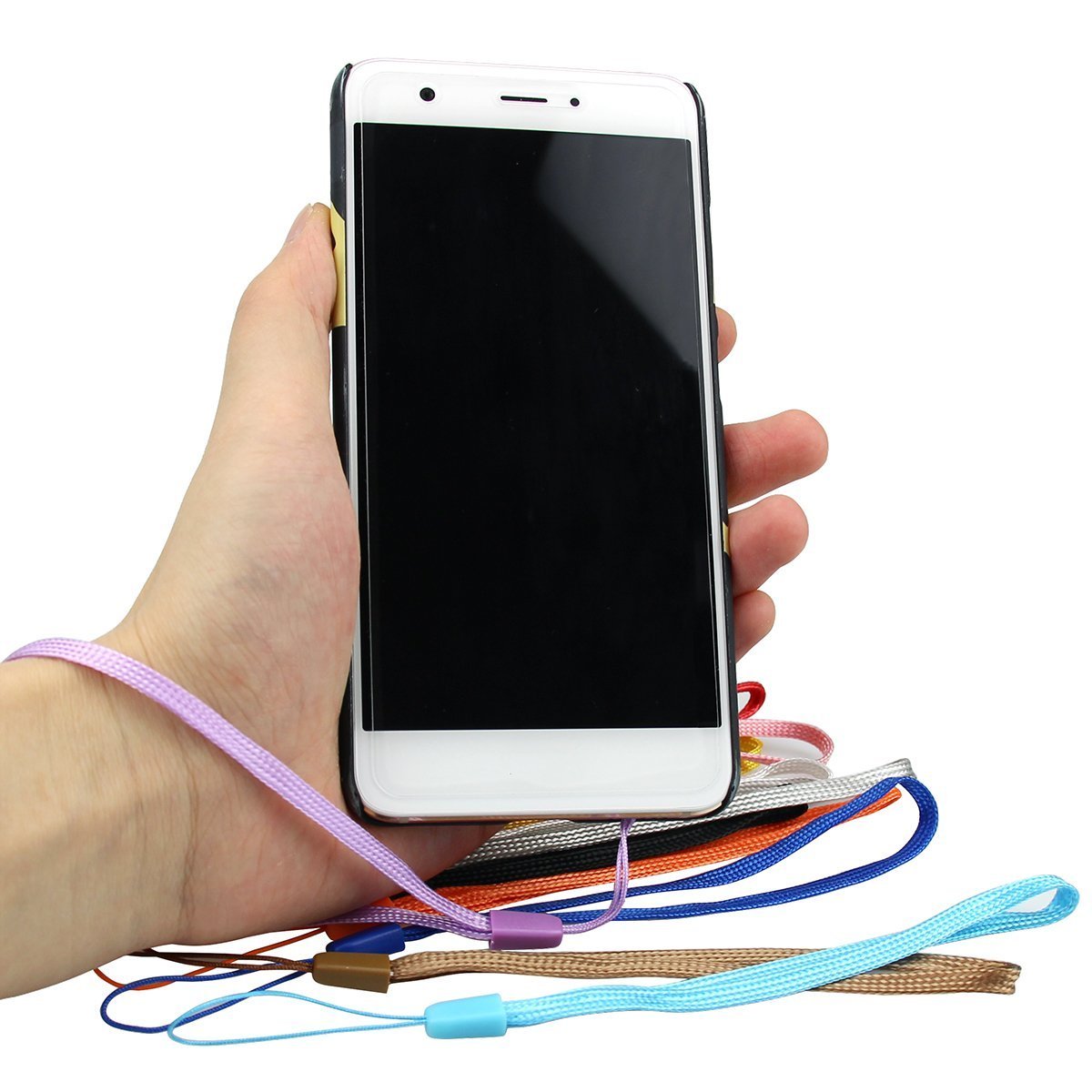 24 Pcs Naisidier 6.9\'\' Hand Wrist Lanyard Strap, String Holder for USB Flash Drives, Key Chains, ID Name Tag, Assorted Colors